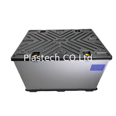 1600x1145x1067 มิลลิเมตร แพคเกจกล่อง พร้อมพาเล็ตสต็อปพลาสติก
