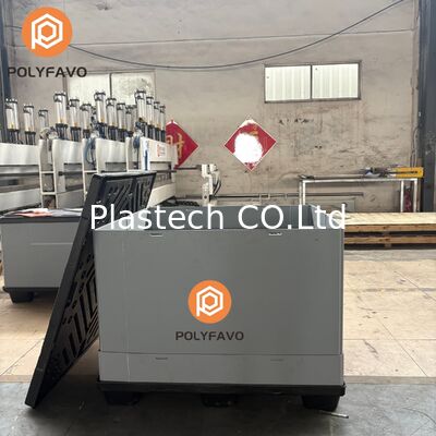 กล่องบรรจุภัณฑ์โลจิสติกส์ กล่องบรรจุภัณฑ์พลาสติกแบบมีแผงกั้น ขนาด 1220 * 1140* 900 มม.