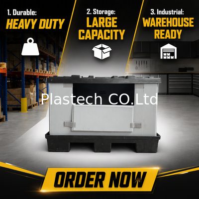 Custom Printing Collapsible Bulk Box for Return Logistics, 10 มม.