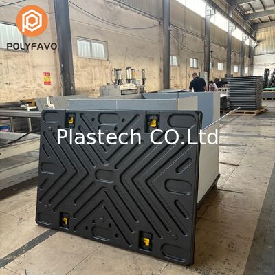 Custom Design Collapsible Crate, Plastic Pallet Container Made to Drawing, Injection Blow Molded Lid and Base 10mm 12mm